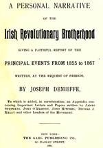 Danieffe, Narrative of the Irish Revolutionary Brotherhood
